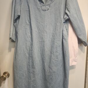 Talbots Light Blue Denim Dress